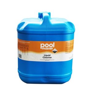 Plastic flagon of Pool Master liquid chlorine 5L
